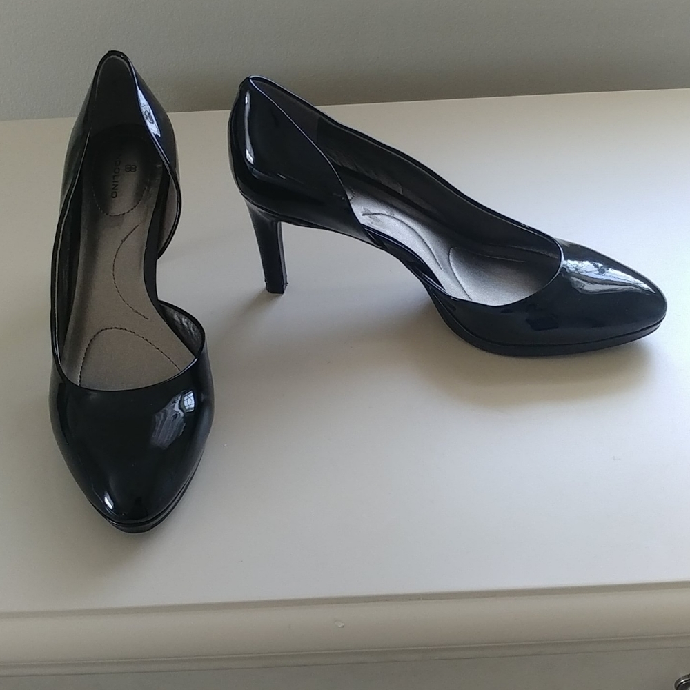 Womens black patent leather shoes - Picture 2 of 4